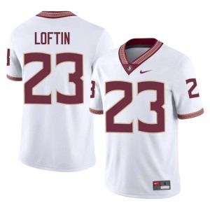 FSU Seminoles College Football White #23 Chase Loftin University Mens Jersey 945157-232
