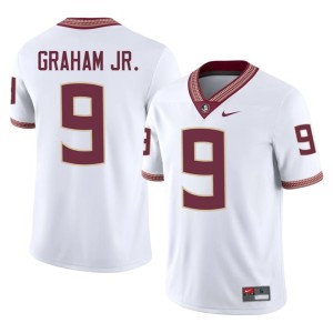 Noles #9 Omar Graham Jr. NCAA White Men College Football Jersey 703673-893