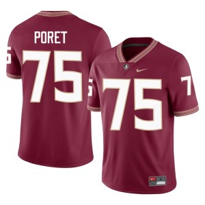 Florida State University Seminoles Garnet Men's Player College Football Sean Poret #75 Jersey 290027-649