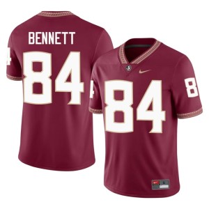 FSU Noles Mens #84 Garnet College Football Player Brandon Bennett Jersey 860168-857