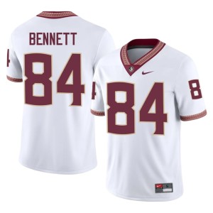 Florida State Mens College Football Brandon Bennett High School White #84 Jerseys 557471-338