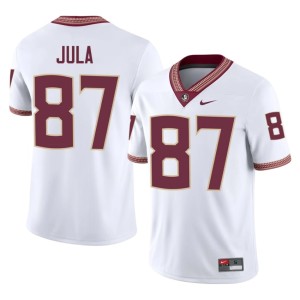FSU Carter Jula Men's Stitched White College Football #87 Jerseys 515716-269