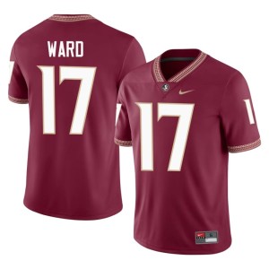 Florida State Garnet Men's College Football Embroidery #17 Charlie Ward Jerseys 330502-255