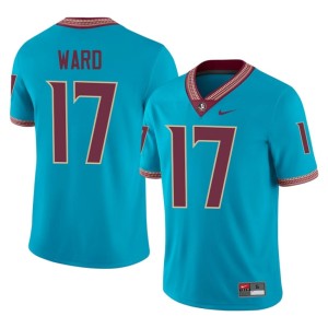 Florida State Seminoles Charlie Ward Game Turquoise #17 Men's College Football Jersey 503800-820