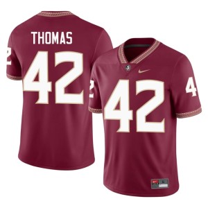 Florida State Noles Chris Thomas College Football University Garnet #42 Men's Jersey 353582-335