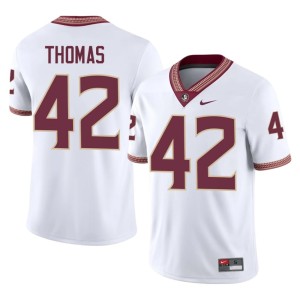 Florida State White #42 Men's College Football Chris Thomas 2026 Jersey 573482-742