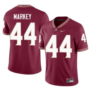 FSU Noles Game College Football #44 Mens Gavin Markey Garnet Jersey 911335-533