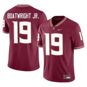 Seminoles #19 Garnet College Football Player Men's Jarvis Boatwright Jr. Jerseys 320880-699