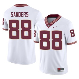 FSU Seminoles University Jordan Sanders College Football Men White #88 Jersey 973802-900