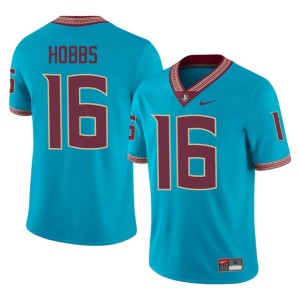 FSU #16 Karson Hobbs College Football Men's Turquoise Limited Jerseys 700897-466