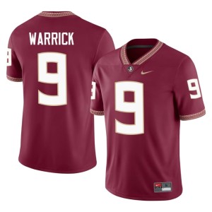FSU Seminoles University Peter Warrick Men College Football Garnet #9 Jerseys 571330-444