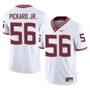 Florida State Noles College Football Men's NCAA White #56 Steven Pickard Jr. Jersey 896545-997