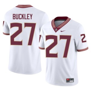 Florida State Alumni Men's Terrell Buckley College Football #27 White Jerseys 301654-487