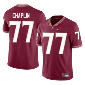 Florida State Seminoles College Football #77 Official Men's Xavier Chaplin Garnet Jerseys 189789-187