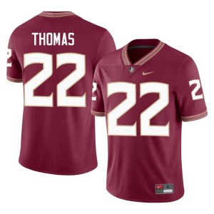 FSU Seminoles College Football 2026-27 Garnet #22 Men Zae Thomas Jersey 350696-310