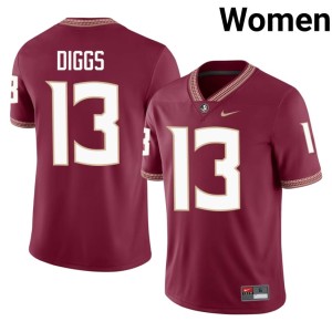 Seminoles NCAA College Football #13 Garnet Deamontae Diggs Womens Jerseys 612593-601