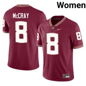 Florida State Seminoles 2026 Womens #8 Garnet College Football Deante McCray Jersey 121755-827