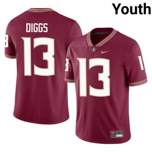 Florida State Seminoles Deamontae Diggs University #13 College Football Youth Garnet Jersey 163308-280