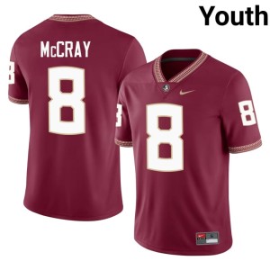 FSU Youth #8 College Football Alumni Garnet Deante McCray Jerseys 358929-672