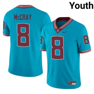 Florida State Noles #8 Youth Turquoise College Football NCAA Deante McCray Jerseys 513164-310