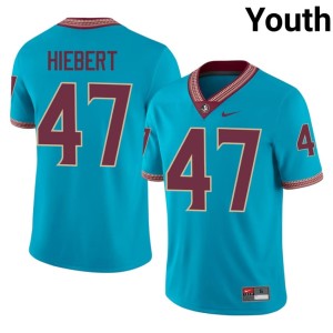 FSU Seminoles College Football Youth Donny Hiebert Official Turquoise #47 Jerseys 434074-378