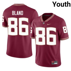 Florida State Seminoles Garnet College Football High School Tony Bland #86 Youth Jersey 247291-594