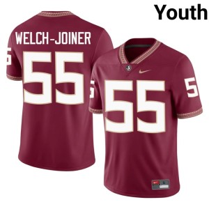 FSU #55 Stitched Youth Garnet Bradyn Welch-Joiner College Football Jerseys 881117-154