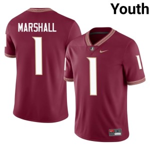 Florida State Youth Malachi Marshall College Football Limited Garnet #1 Jerseys 135593-481